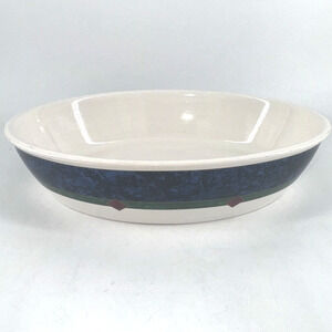 Serving Bowl Oval Stoneware Vintage 1990s Pfaltzgraff Amalfi Classic Servingware